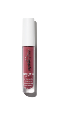 This sheer wine colored gloss adds a hint of colour and volumizes with peptides